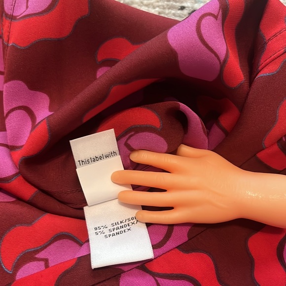 DVF Rosalita Ballet Rose Floral Silk Skirt - Picture 14 of 15